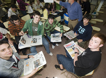 Estudiantes de la III edición de Talleres Aprendamos a entender los medios. Foto: Pablo Vázquez/APM.